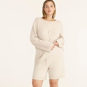 J crew wool recycled cashmere oversized sweater antique linen